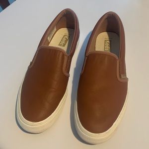Keds  leather slip on sneakers